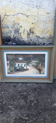 Quadros antigos, pintura a óleo 