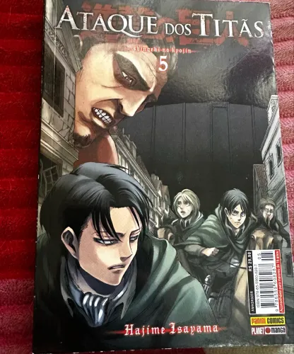 Mangá Attack on Titan 5 volumes