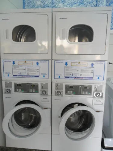 lavadora e secadora de roupa stak industrial