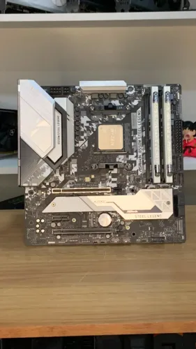 KIT - RYZEN 7 5700X3D - ASROCK B550M STEEL LEGEND - 16GB (2X8GB) ASGARD LOKI W3 RGB BRANCA