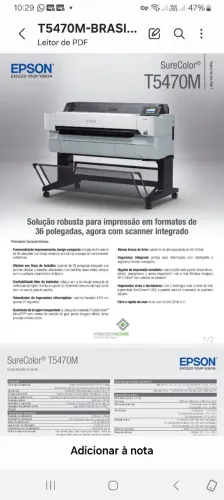 Plotter Epson 5470 R$:20.000,00