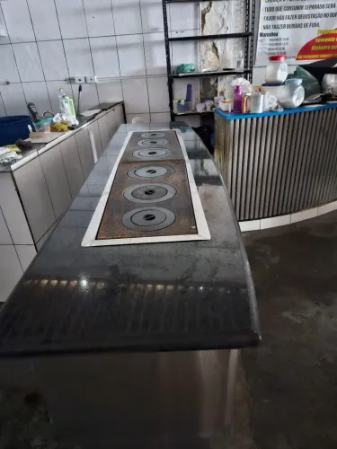 Self Service em Inox com Granito 2,20m - À Gás (Buffet Térmico)