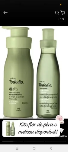 Kit creme de pele e body Splash flor de ameixa e helissa
