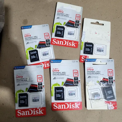 Lote cartões de memória 256gb
