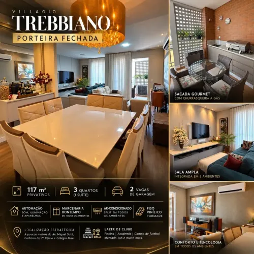 Apartamento mobiliado á venda no bairro Quilombo, Cuiabá-MT