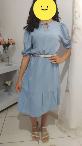 Vestido azul lindo e delicado