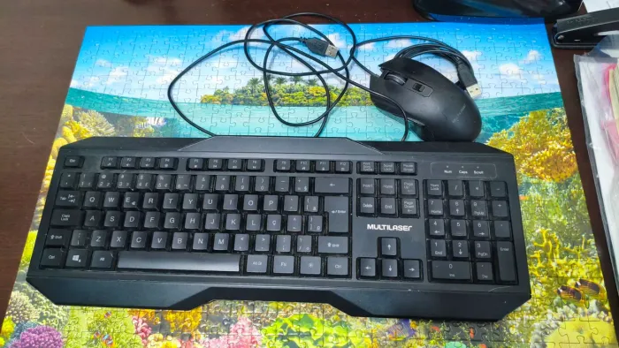 Teclado e Mouse Gamer Led RGB