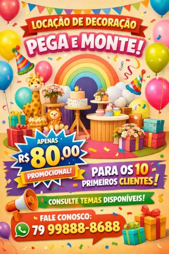Promoção pegue e monte