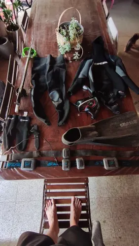 Kit mergulho pesca sub