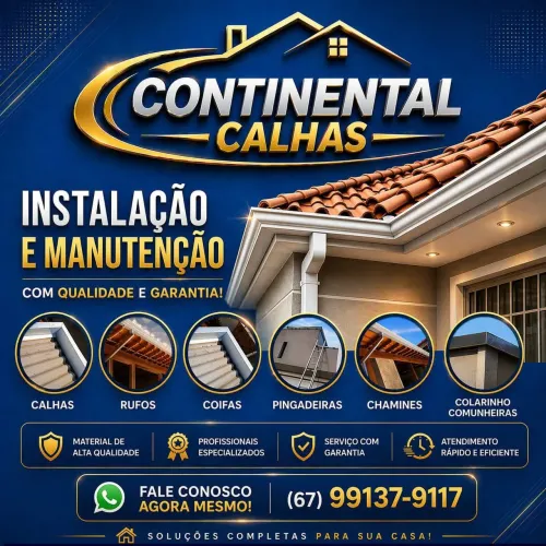 Continental Calhas & Rufos/ Qualidade e Preço Justo 