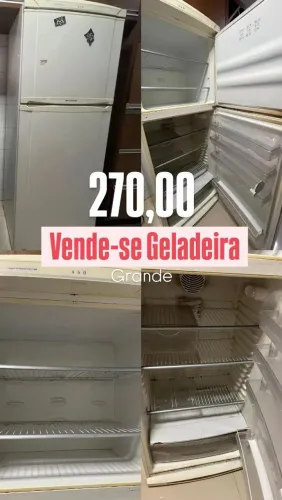 Geladeira informações na foto