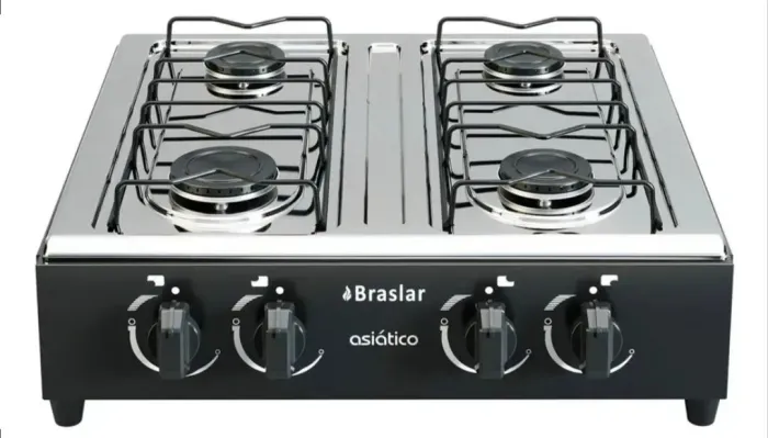 Fogão Asiático Braslar Preto