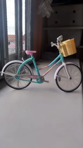 Bicicleta de brinquedo para boneca Barbie original Mattel ano 2000