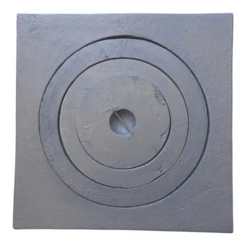 Chapa de ferro para fogão a lenha 1 furo (39x39)