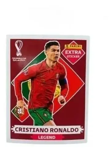 Figurinha Cristiano Ronaldo legend bordo Copa Qatar 2022
