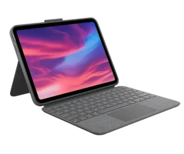 Capa com teclado Combo touch para iPad (10a geração e A16) - nova, com nota fiscal