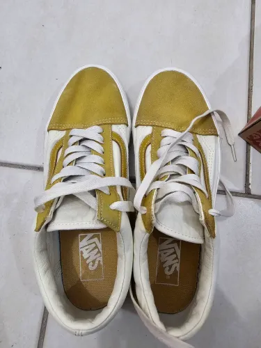 TÊNIS OLD SKOOL SUEDE CANVAS HARVEST GOLD