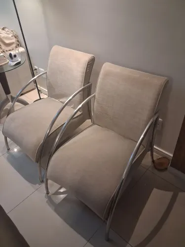 Poltronas 100% aço (as duas)