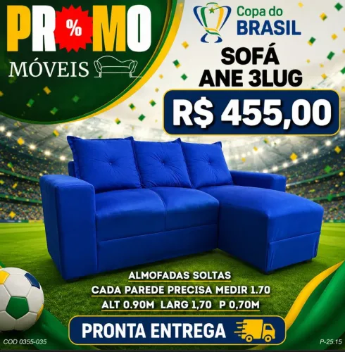 Sofá Ane 3 Lugares