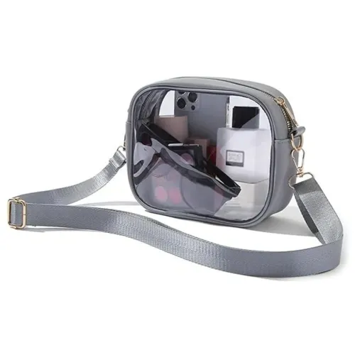 Bolsa de ombro transparente ideal para Estádios e Shows Internacionais