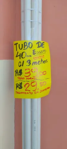 Tubo de esgoto