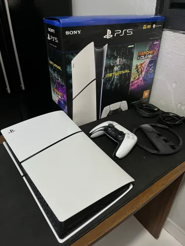 Playstation 5 Slim I 1 Controle I 1TB + Suporte Vertical
