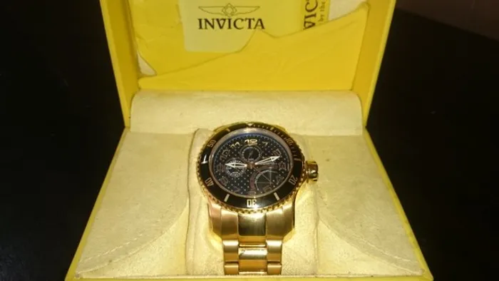 Relógio Invicta Banhado Ouro