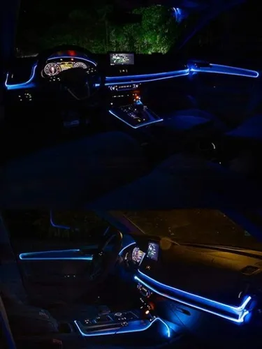 Fita Neon em Led automotiva 5 Metros El Wire Color