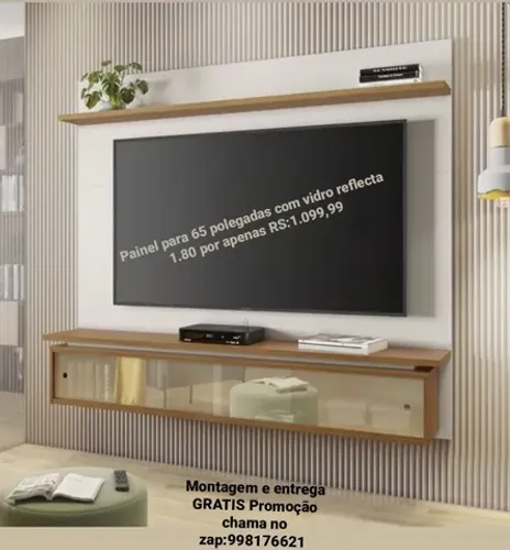 Painel para 65 polegadas 1.80 super luxuoso