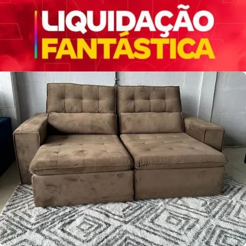 Sofá Retrátil Niterói 4 Lugares