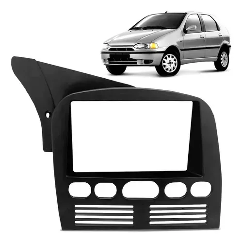 Moldura Multimídia Mp5 Palio Siena Strada G1 1996 2003 Preto