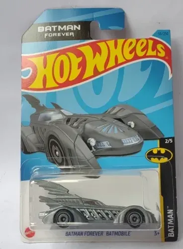 Miniatura Batman Forever Batmobile Hot Wheels 1/64 Cinza