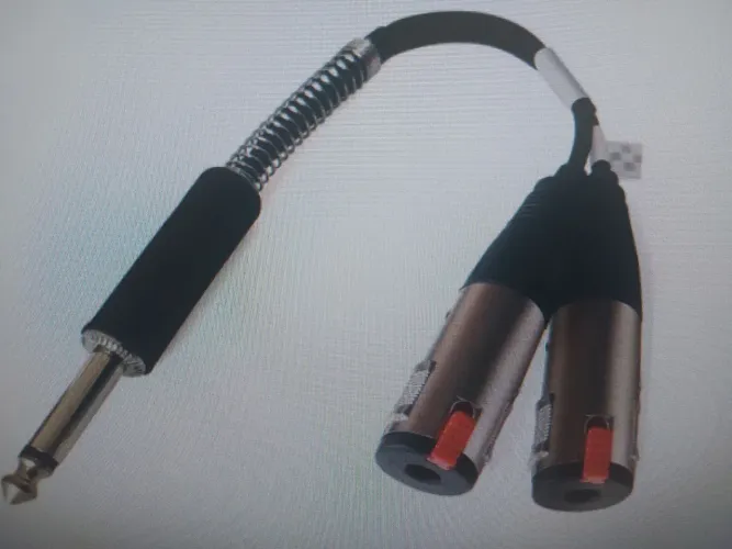 Adaptador Divisor p10 2 fêmeas p10 de 20 y estéreo 