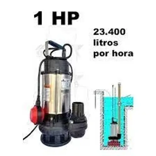 Bomba Submersível Aço Inox 1cv 127v Mono 395862 Worker