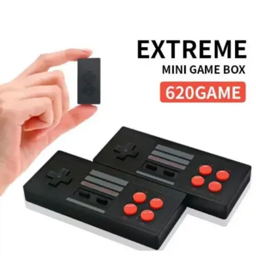 Vídeo game retrô com 620 jogos com 2 controles sem fio