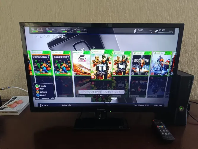 Xbox slim rgh 320GB de jogos no HD