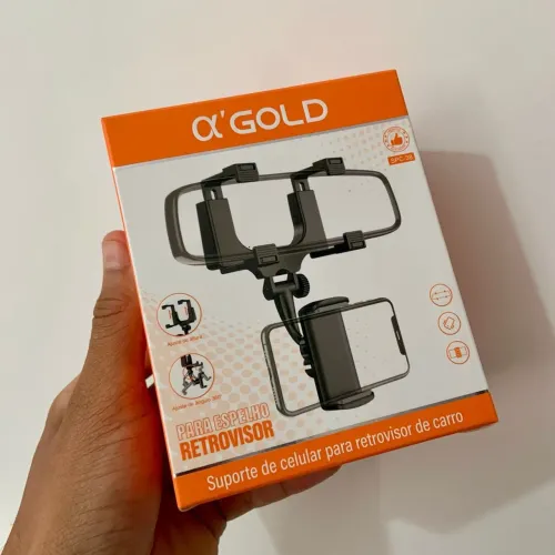 Suporte para celular retrovisor - Alfa Gold