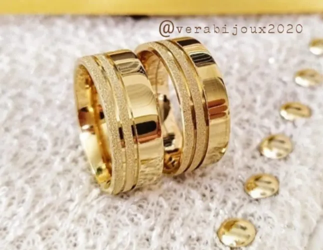 Par de alianças noivado e casamento 