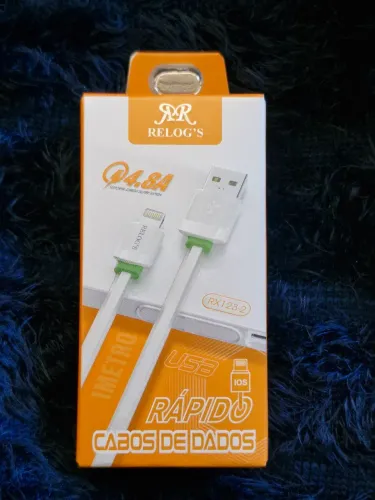 Cabo De Iphone - Cabo de Dados Super Rápido 4.8a Ios Ip8 Revestido Silicone
