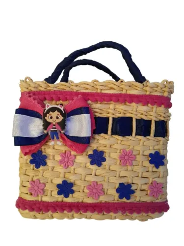 Bolsa de Palha Infantil Bolsa de Praia Mini Bag infantil