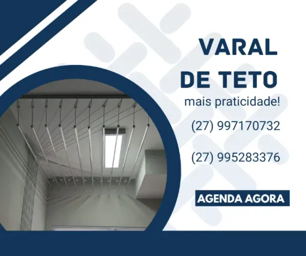 Varal de teto de varetas individuais