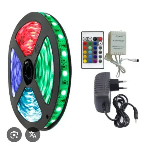 Kit Completo Fita de Led 5M 5050 RGB 60 Leds
