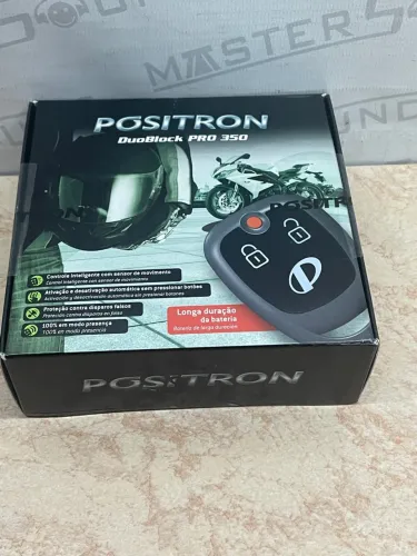 Alarme Positron DuoBlock PRO 350 para moto já instalado 