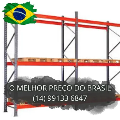 Mini Porta Palete estrutura de aço para comércio