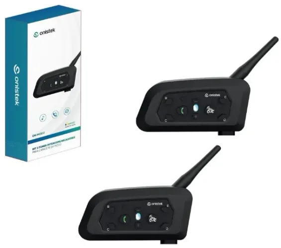 Kit Fone Intercomunicadores para Capacete de Moto Onistek ON-MC823