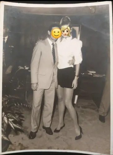 Foto da Xuxa Meneguel - antiga original em Preto e Branco, em Brasília.