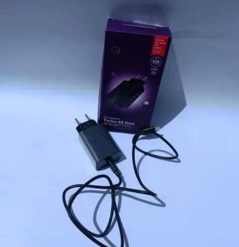 ? Carregador Turbo 68W Duo Motorola Original - Novo na Caixa! ?