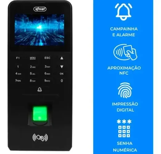 Ponto Digital e Controle de Acesso Knup KP-RE1033 - WZetta