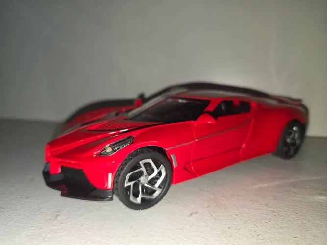 Carro de Brinquedo Bugatti Chiron Vermelho