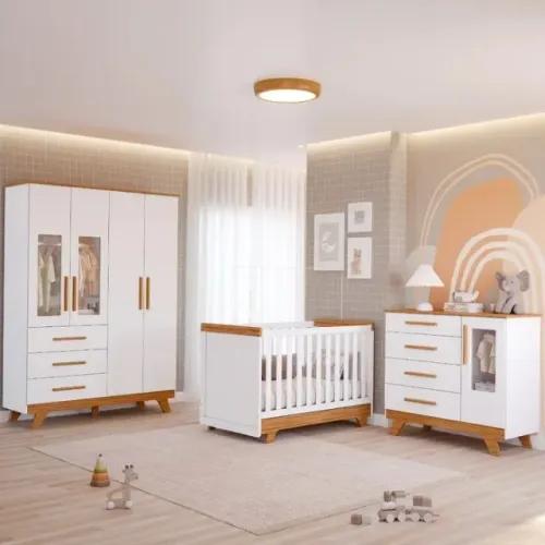 Quarto Infantil Retro Janelinha, 100% MDF